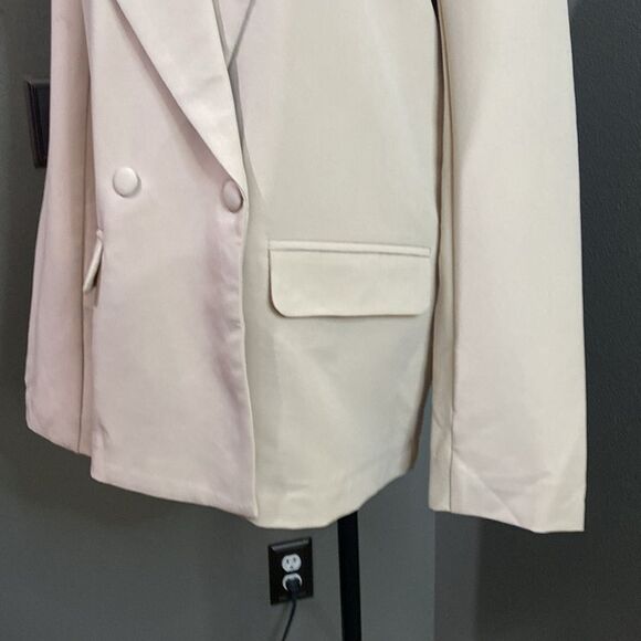 PLT Stone Double Breasted Oversized Boxy Fit Blazer NEW - Picture 3 of 9